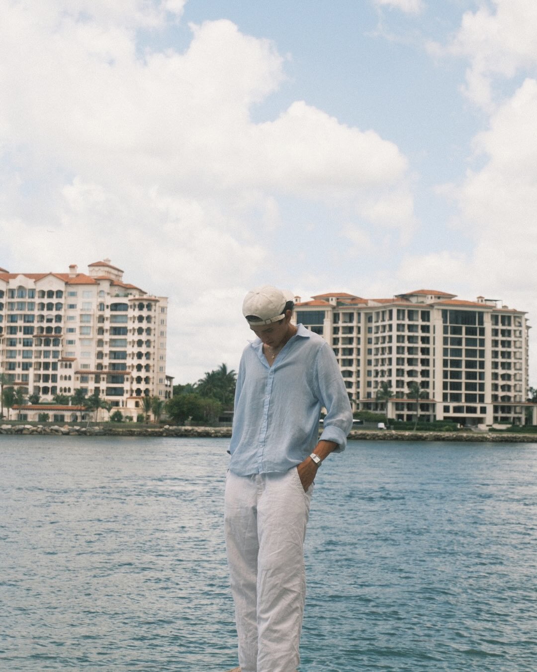 Miami 001 shirt, sky blue